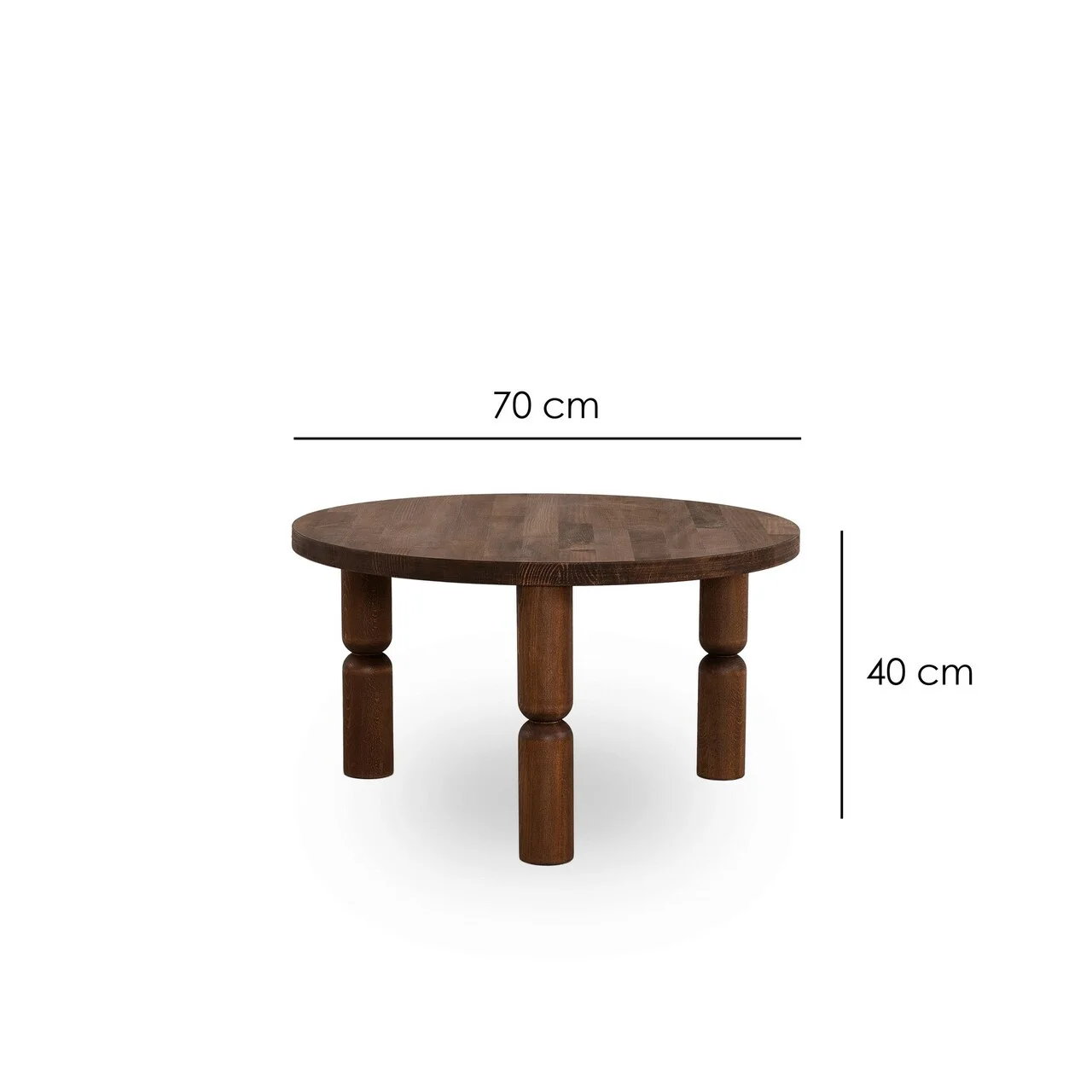 Masuta de cafea, Hanah Home, Ida 70, 70x40x70 cm, Maro Masuta de cafea, Hanah Home, Ida 70, 70x40x70 cm, Maro