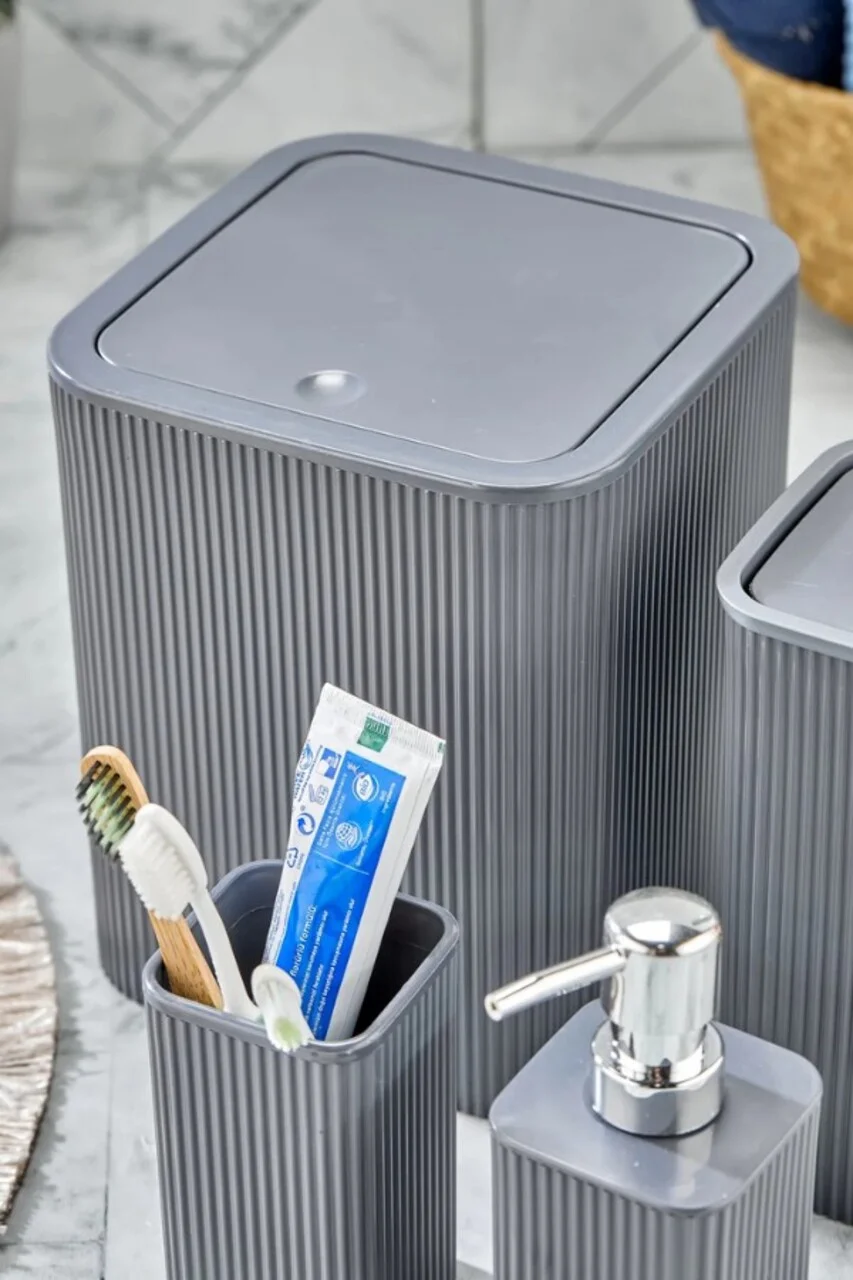 Set de baie, L'essentiel Maison, PZR-060, Gri Set de baie, L'essentiel Maison, PZR-060, Gri