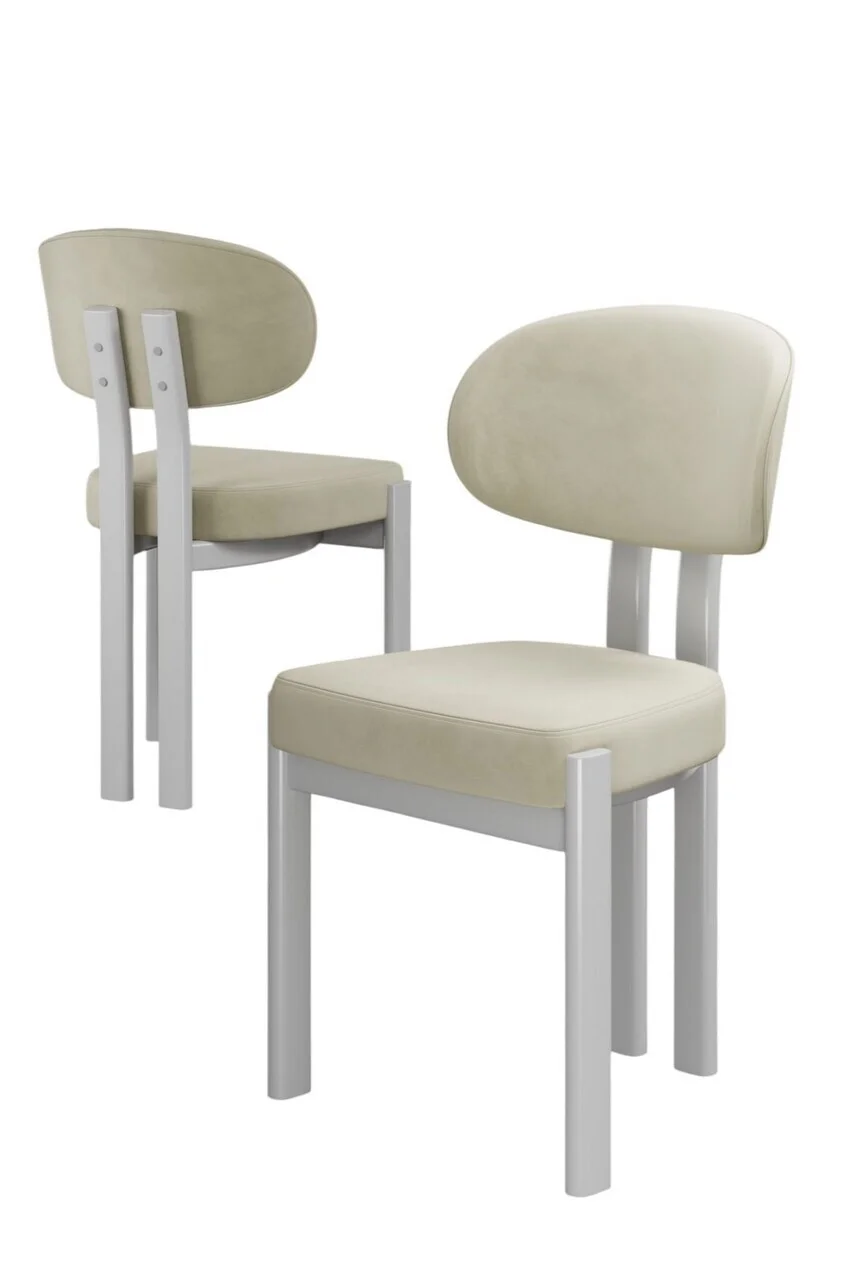 Set scaune 6 piese, Hanah Home, Dore, Crem/Alb Set scaune 6 piese, Hanah Home, Dore, Crem/Alb