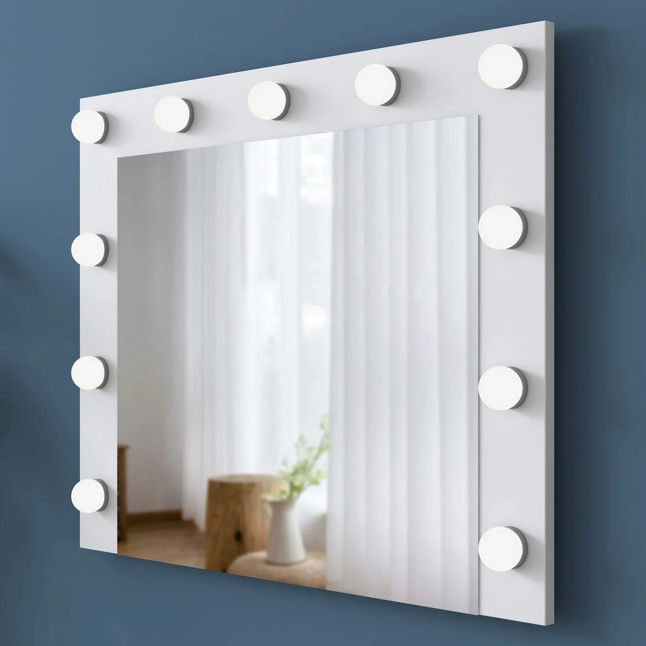 Masa de machiaj, Hanah Home, BJ121, 90x76.8x45 cm, Alb Masa de machiaj, Hanah Home, BJ121, 90x76.8x45 cm, Alb