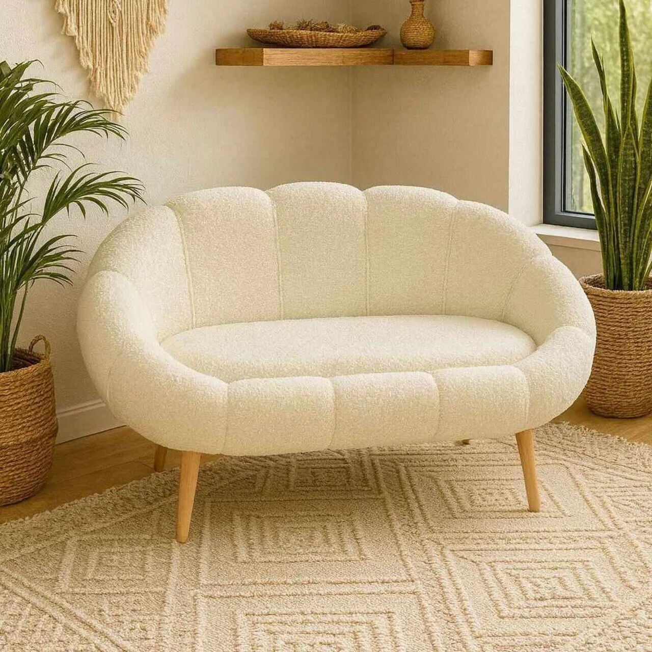 Canapea 2 locuri, Atelier del Sofa, 251BLS1114, PAL, Alb Canapea 2 locuri, Atelier del Sofa, 251BLS1114, PAL, Alb