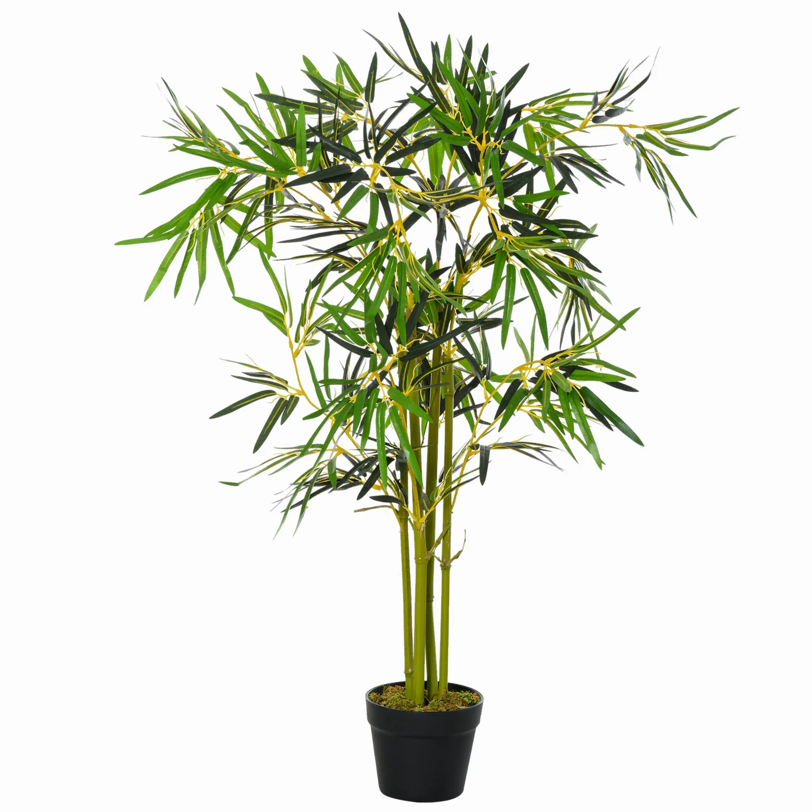 Bambus Artificial in Ghiveci Outsunny, Verde, Inaltime 120cm, Verde | Aosom Romania Bambus Artificial in Ghiveci Outsunny, Verde, Inaltime 120cm, Verde | Aosom Romania
