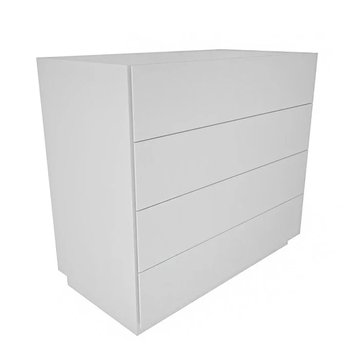 Comoda LINES, alb, 90x45x81,6 cm