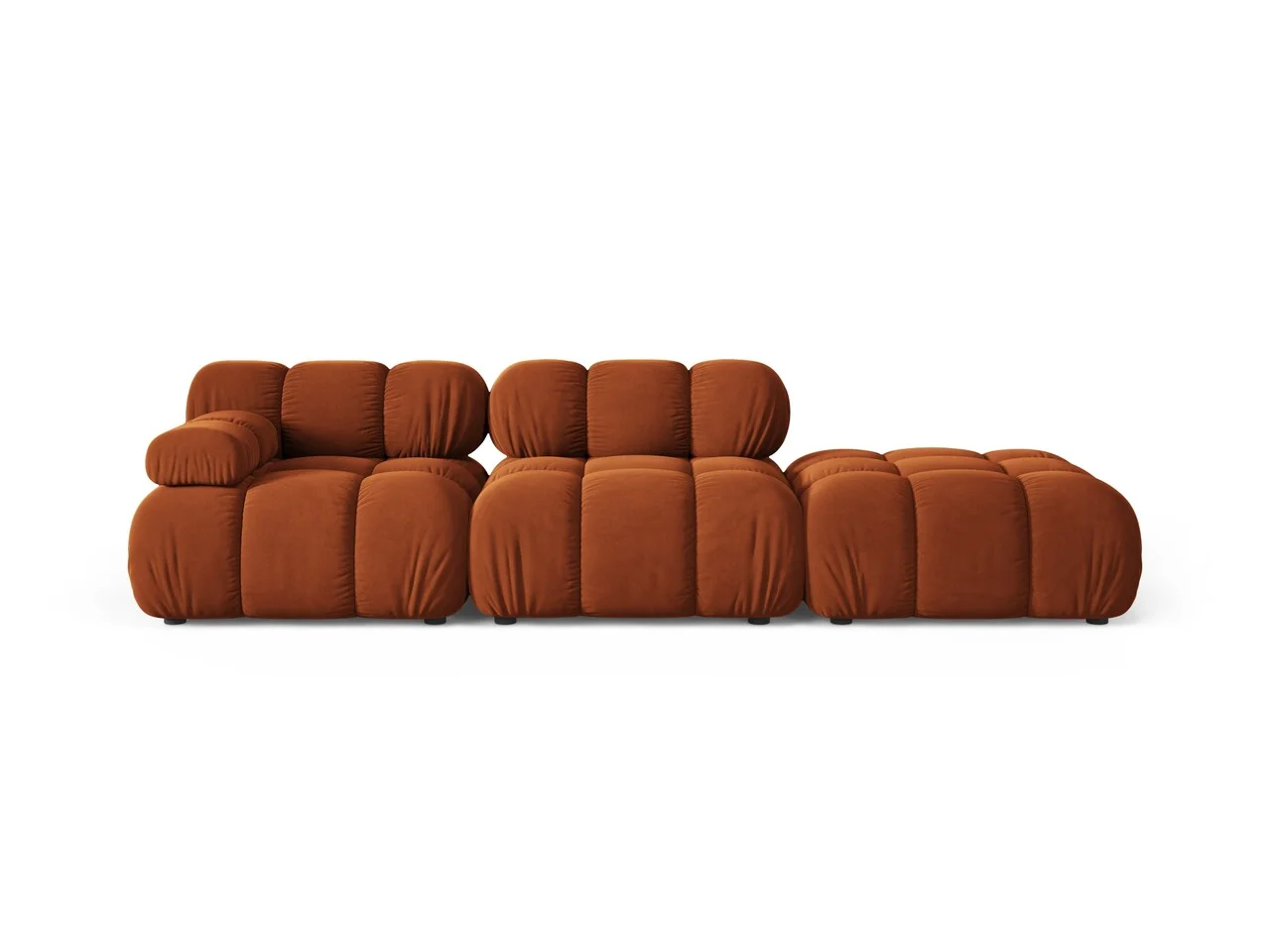 Canapea modulara 4 locuri cotiera dreapta, Bellis-51, Micadoni Home, 282x94x70 cm, catifea, teracota Canapea modulara 4 locuri cotiera dreapta, Bellis-51, Micadoni Home, 282x94x70 cm, catifea, teracota