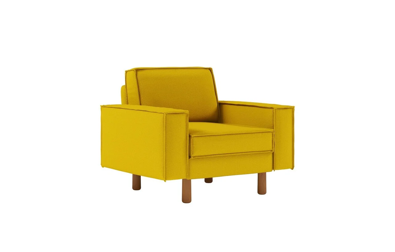 Fotoliu, Atelier del Sofa, 918CMF1195, Otel, Floarea-soarelui / Nuc Fotoliu, Atelier del Sofa, 918CMF1195, Otel, Floarea-soarelui / Nuc