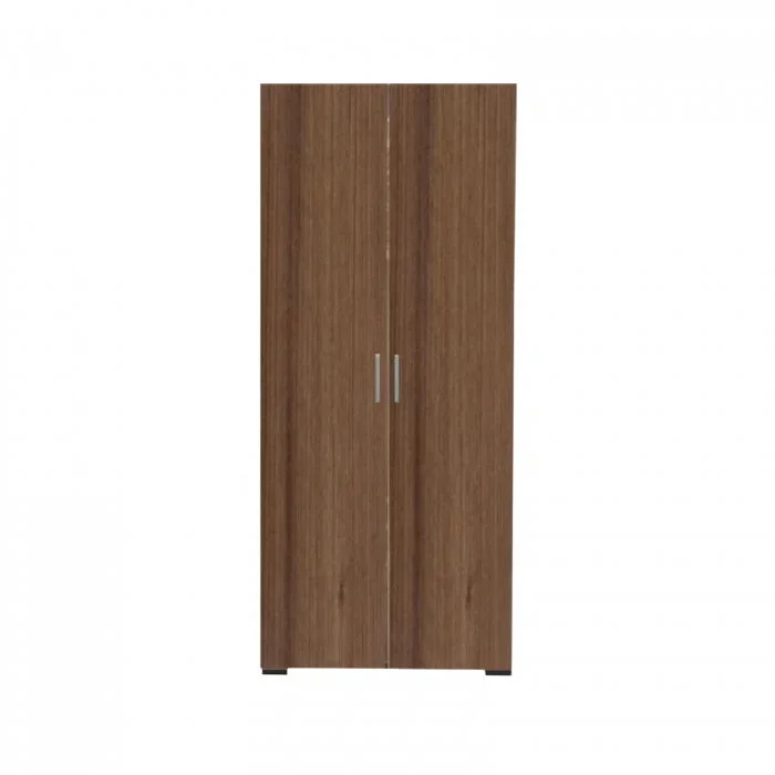 Dulap CORINNE, 2 usi, 4 rafturi, nuc, cant vanilie, 80x50x188 cm Dulap CORINNE, 2 usi, 4 rafturi, nuc, cant vanilie, 80x50x188 cm