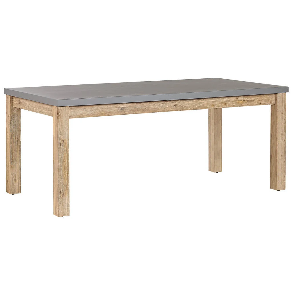 MASĂ DE GRĂDINĂ beton/lemn de salcâm 180/90 cm Ostuni MASĂ DE GRĂDINĂ beton/lemn de salcâm 180/90 cm Ostuni