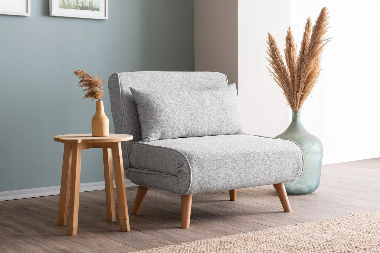 Fotoliu extensibil, Atelier del Sofa, 859FTN2831, Gri Fotoliu extensibil, Atelier del Sofa, 859FTN2831, Gri