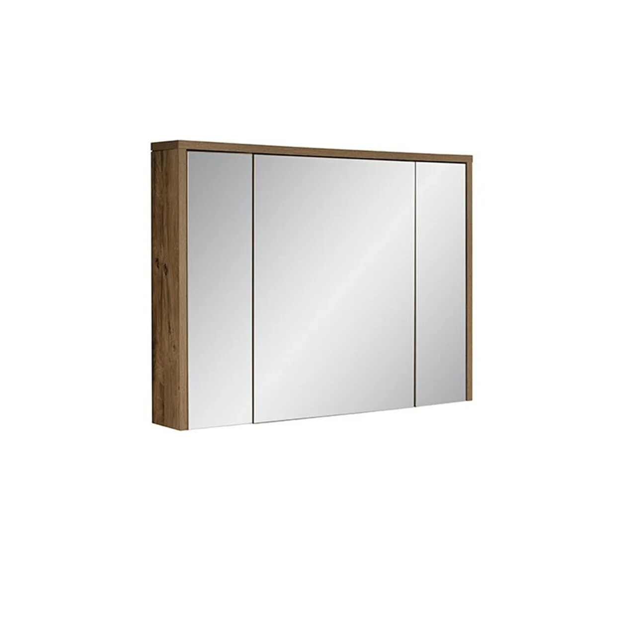 Cabinet cu oglinda si 3 usi, Hampton, Comad, 100x16x75 cm, PAL laminat, stejar huton Cabinet cu oglinda si 3 usi, Hampton, Comad, 100x16x75 cm, PAL laminat, stejar huton