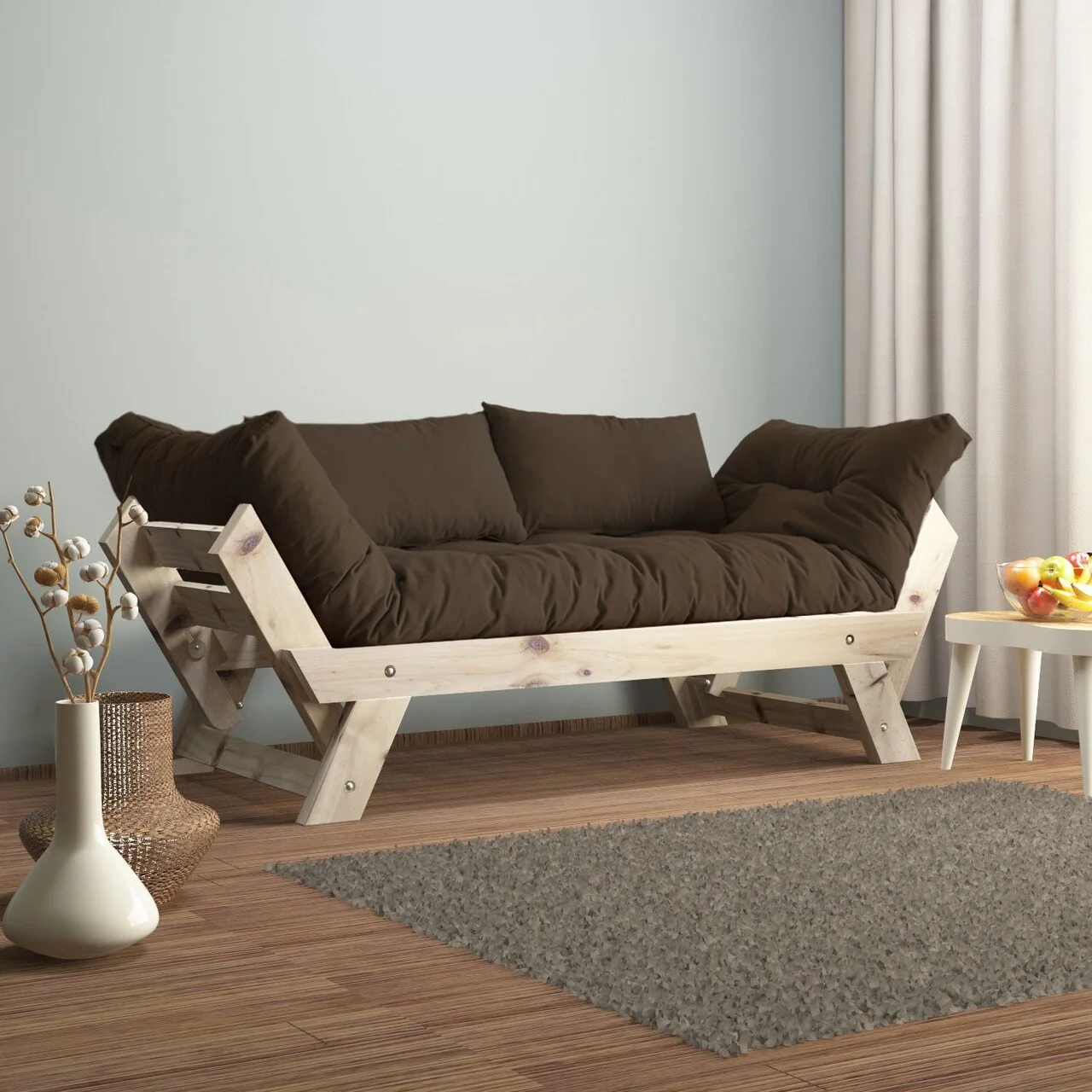 Canapea de gradina cu 2 locuri, Hanah Home, CPT8123-210, Natural / Maro Canapea de gradina cu 2 locuri, Hanah Home, CPT8123-210, Natural / Maro