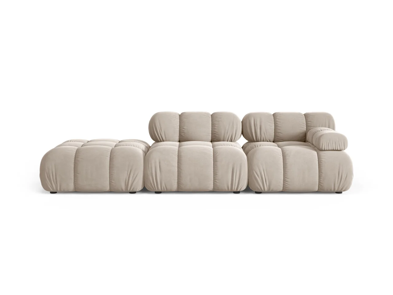 Canapea modulara 4 locuri cotiera stanga, Bellis-51, Micadoni Home, 282x94x70 cm, catifea, bej inchis Canapea modulara 4 locuri cotiera stanga, Bellis-51, Micadoni Home, 282x94x70 cm, catifea, bej inchis