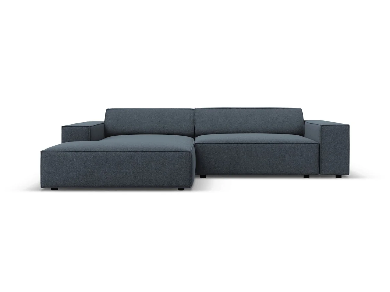 Coltar modular stanga 3 locuri, Jodie, Micadoni Home, BL, 224x166x70 cm, poliester, albastru Coltar modular stanga 3 locuri, Jodie, Micadoni Home, BL, 224x166x70 cm, poliester, albastru
