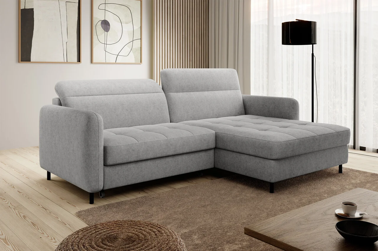 Coltar extensibil dreapta 3 locuri ELTAP, RT-03RAQ, Gomsi, 228x165x100 cm, lemn/poliester, gri deschis Coltar extensibil dreapta 3 locuri ELTAP, RT-03RAQ, Gomsi, 228x165x100 cm, lemn/poliester, gri deschis