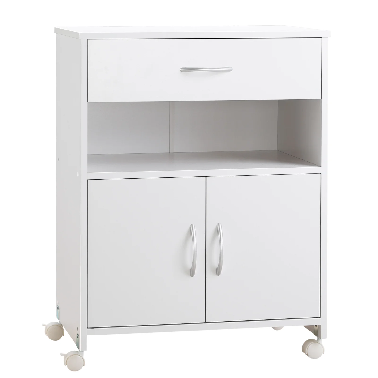 Vinsetto Suport Imprimantă cu Sertar, Dulap Multifuncțional, 4 Roți, 60x39x80cm, Alb | Aosom Romania Vinsetto Suport Imprimantă cu Sertar, Dulap Multifuncțional, 4 Roți, 60x39x80cm, Alb | Aosom Romania