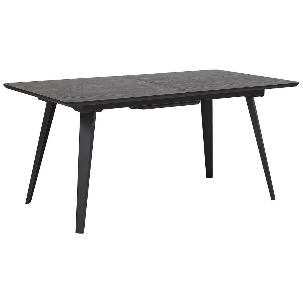 MASĂ DE BUCĂTĂRIE 160-200/90/75 cm neagră dreptunghiulară Irvington MASĂ DE BUCĂTĂRIE 160-200/90/75 cm neagră dreptunghiulară Irvington