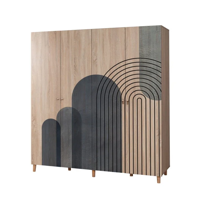 Dulap LONI 4, 4 usi, stejar sonoma, 180x52x192 cm