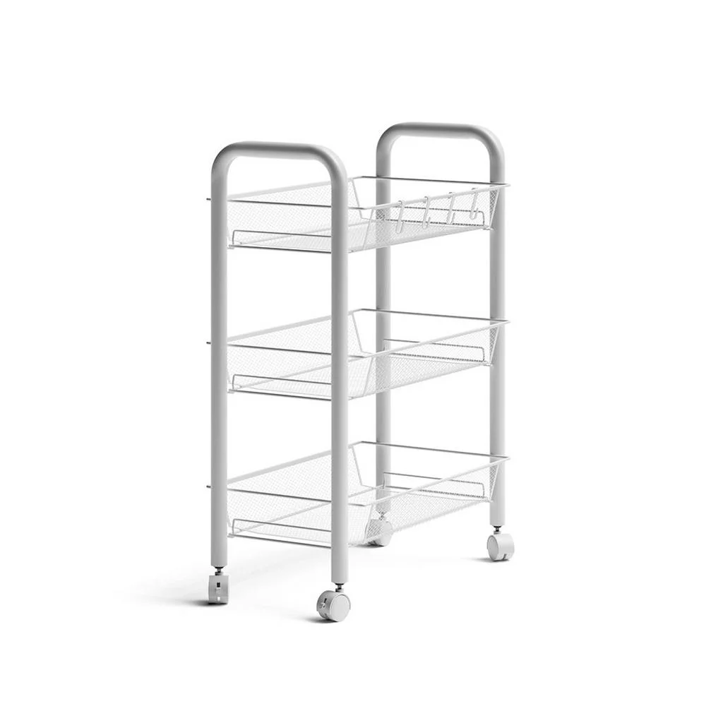 CONTAINER RULANT Tarro Alb 45x64 cm cu 3 compartimente de depozitare CONTAINER RULANT Tarro Alb 45x64 cm cu 3 compartimente de depozitare