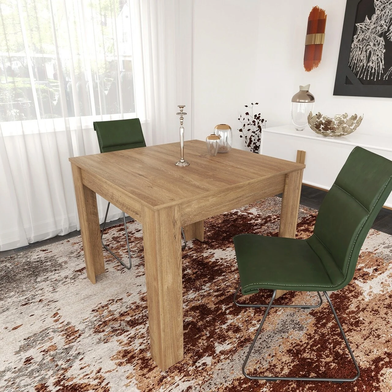 Masa, Hanah Home, Single 90, 90x78x90 cm, Stejar Masa, Hanah Home, Single 90, 90x78x90 cm, Stejar