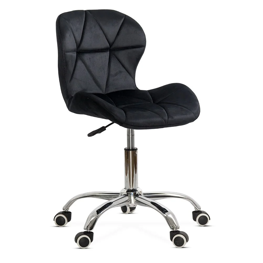 Scaun de birou negru, catifea, rotativ OFF 334 Scaun de birou negru, catifea, rotativ OFF 334