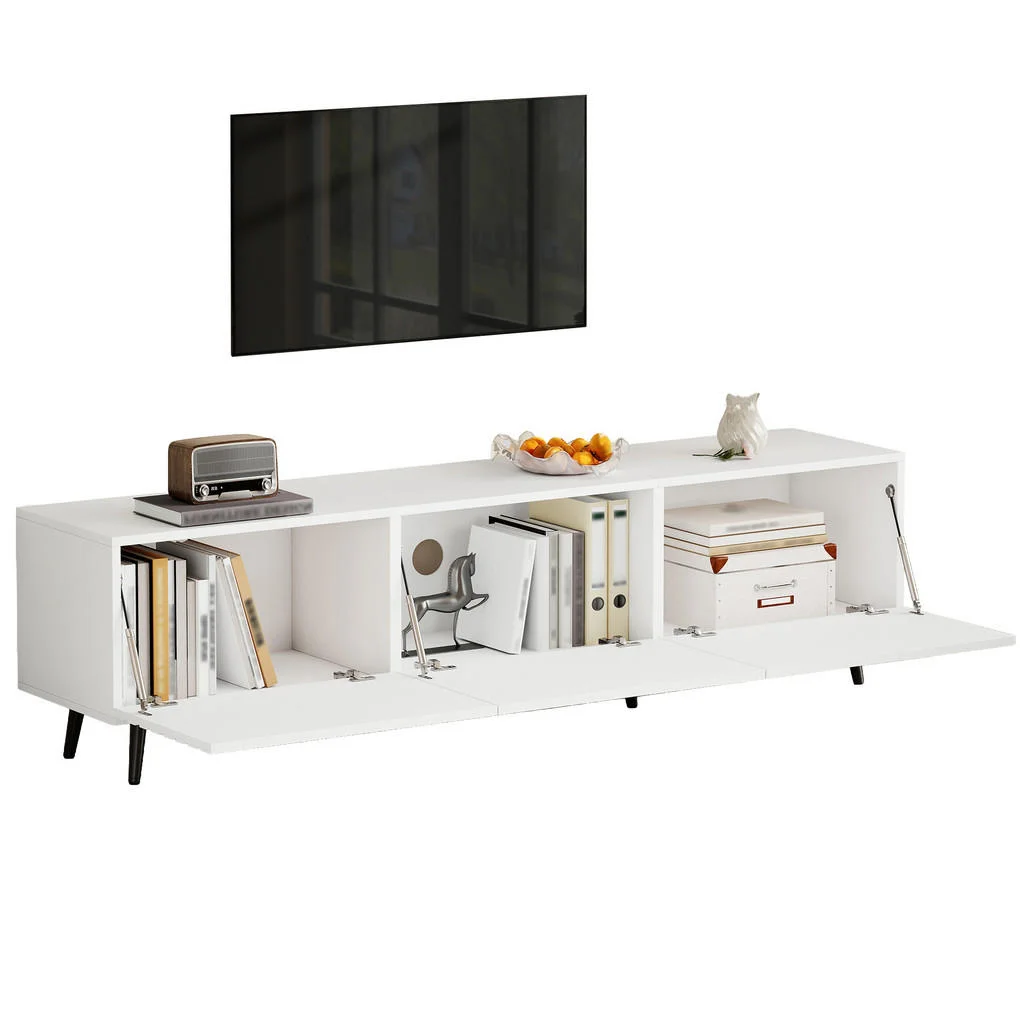 COMODĂ TV 180x40x48cm Alb 3 Uși Imprimeu COMODĂ TV 180x40x48cm Alb 3 Uși Imprimeu