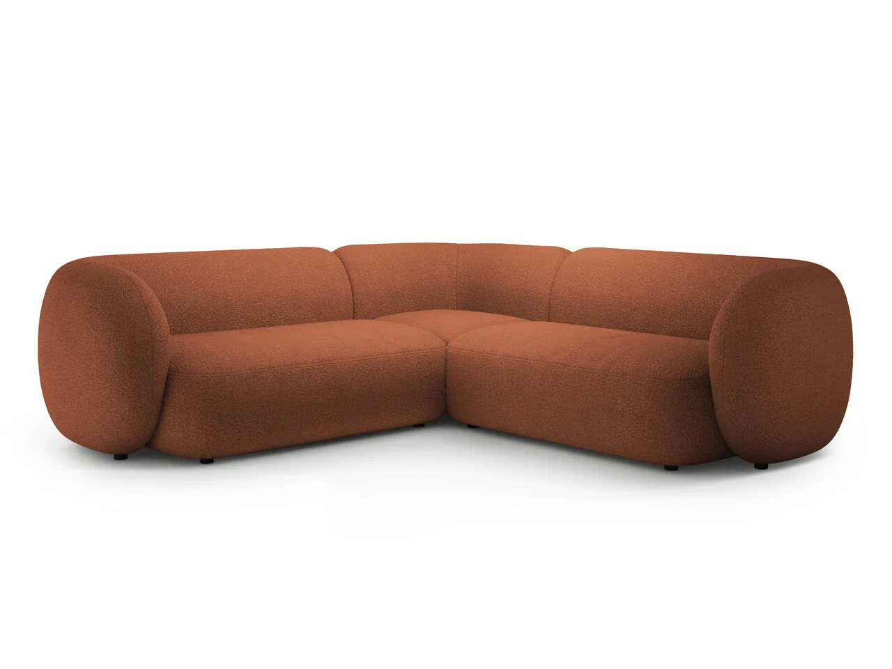 Coltar simetric 5 locuri, Kate, Micadoni Home, 252x252x76 cm, tesatura boucle, teracota Coltar simetric 5 locuri, Kate, Micadoni Home, 252x252x76 cm, tesatura boucle, teracota