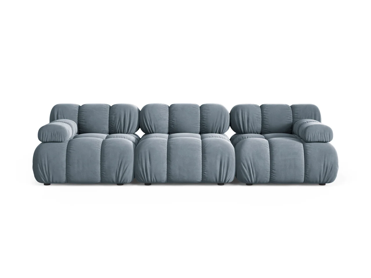 Canapea modulara 3 locuri, Bellis-51, Micadoni Home, 282x94x70 cm, catifea, albastru deschis Canapea modulara 3 locuri, Bellis-51, Micadoni Home, 282x94x70 cm, catifea, albastru deschis
