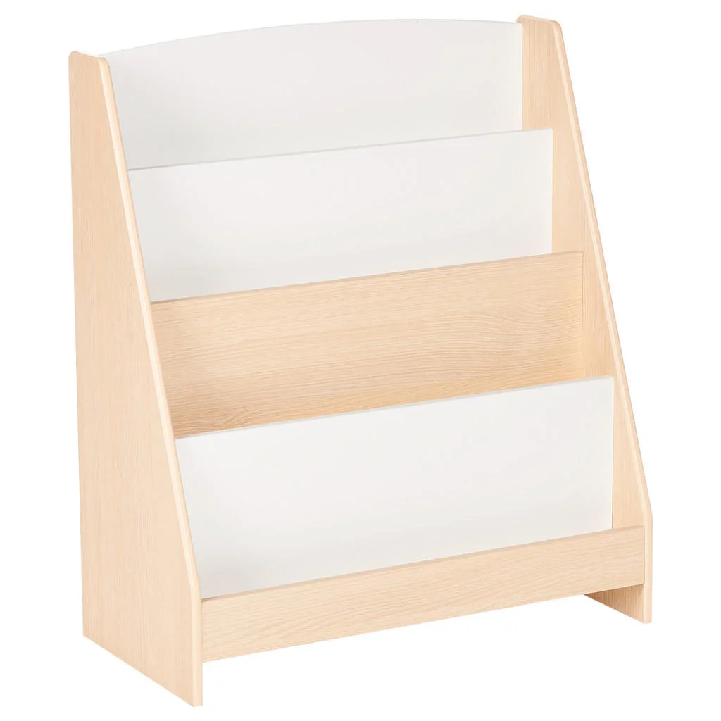BIBLIOTECĂ cu 4 niveluri 70 cm maro deschisă Liloet BIBLIOTECĂ cu 4 niveluri 70 cm maro deschisă Liloet