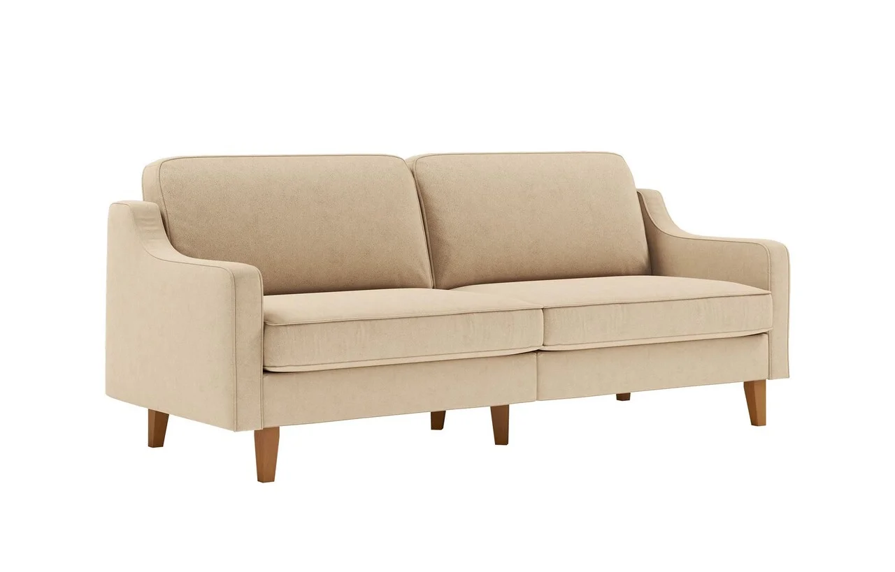 Canapea 3 locuri, Atelier del Sofa, 918CMF1151, Otel, Nisip / Nuc Canapea 3 locuri, Atelier del Sofa, 918CMF1151, Otel, Nisip / Nuc