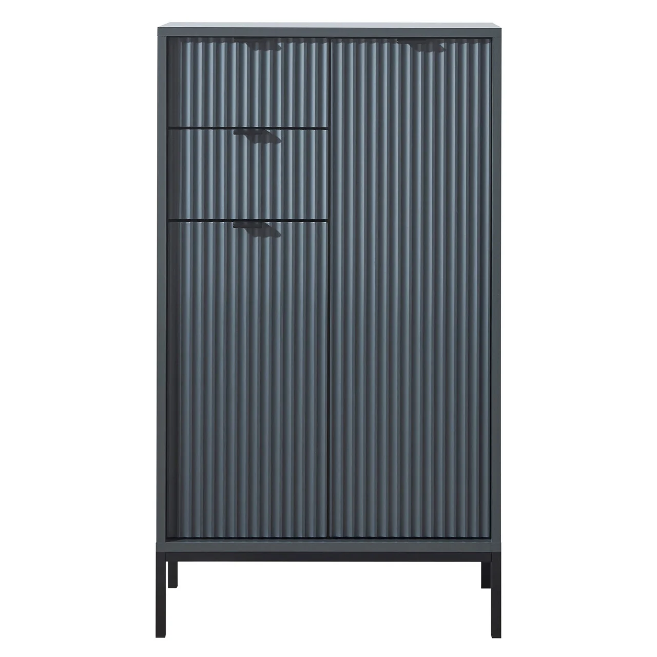 Comoda pentru baie Lucera, 60x32x122.5 cm, MDF, gri Comoda pentru baie Lucera, 60x32x122.5 cm, MDF, gri