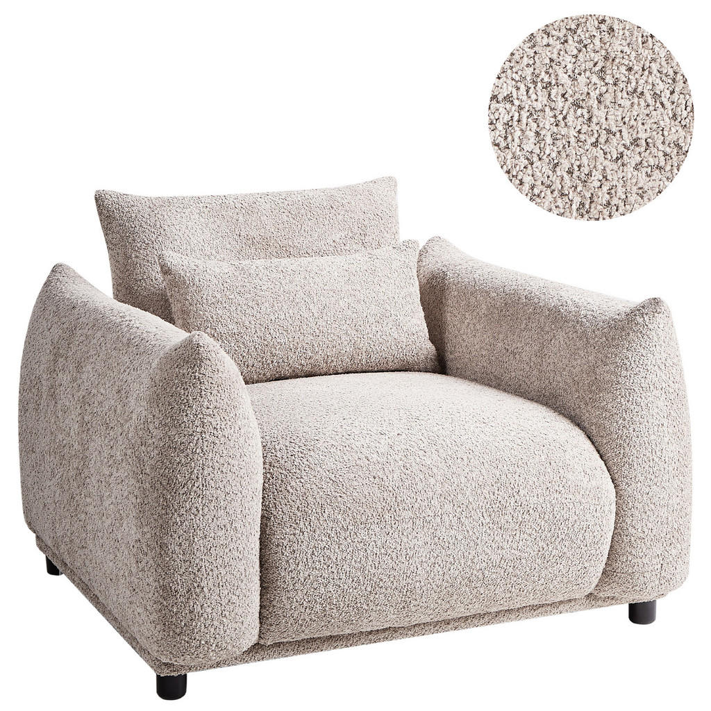 FOTOLIU bouclé taupe Jamsa FOTOLIU bouclé taupe Jamsa