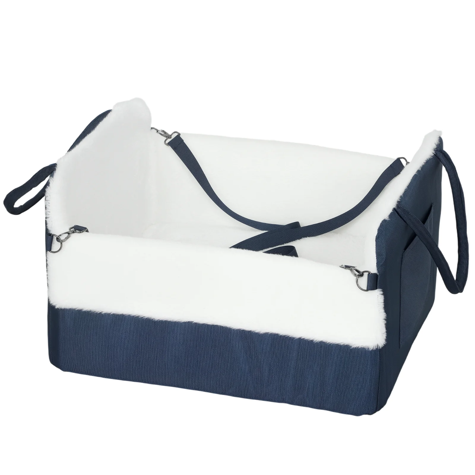 PawHut Scaun auto pentru câine cu centură de siguranță și fixare, scaun de mașină pentru câini 55 x 46 x 32 cm bleumarin | Aosom Romania PawHut Scaun auto pentru câine cu centură de siguranță și fixare, scaun de mașină pentru câini 55 x 46 x 32 cm bleumarin | Aosom Romania
