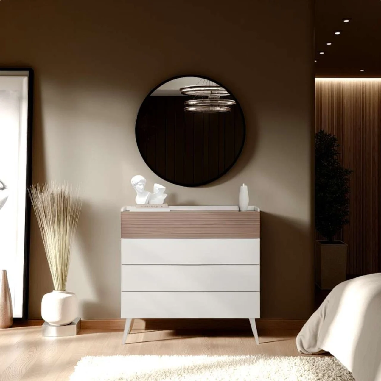 Dulap, Hanah Home, Milano 4, 103x101x44 cm, Bej Dulap, Hanah Home, Milano 4, 103x101x44 cm, Bej