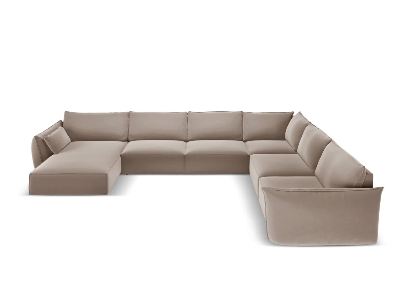 Coltar panoramic dreapta 8 locuri, Kaelle, Micadoni Home, BL, 384x284x85 cm, catifea, cappuccino Coltar panoramic dreapta 8 locuri, Kaelle, Micadoni Home, BL, 384x284x85 cm, catifea, cappuccino
