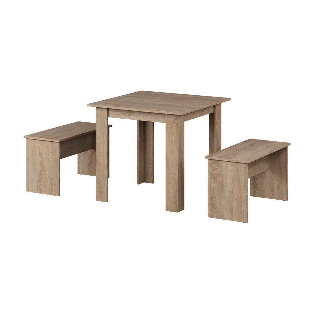SET MASĂ DE LUAT MASA Sentio Sonoma 80 x 80 cm cu 2 banci SET MASĂ DE LUAT MASA Sentio Sonoma 80 x 80 cm cu 2 banci