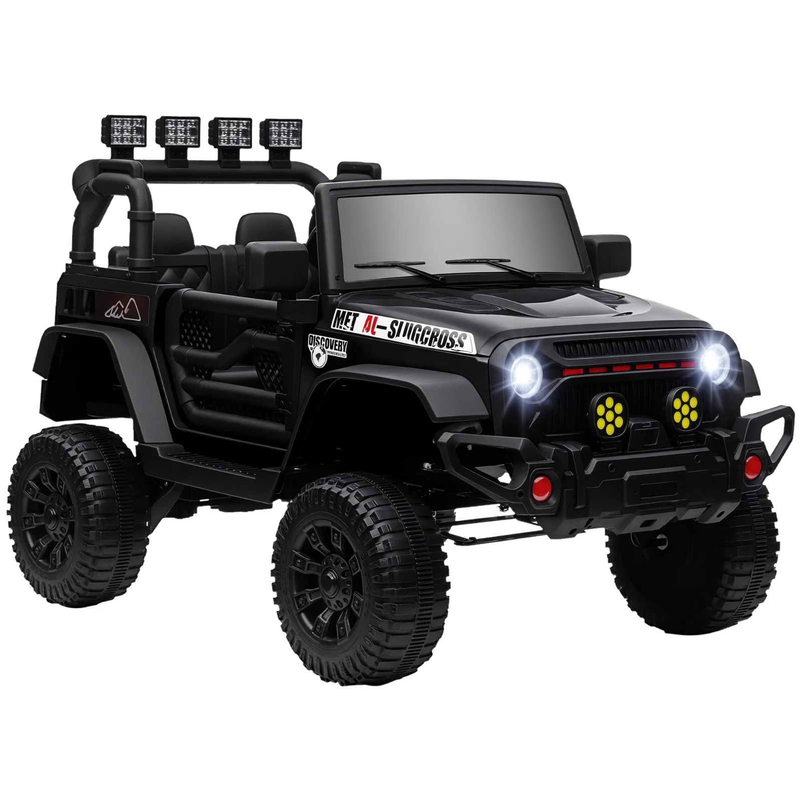 AIYAPLAY Mașină electrică pentru copii UTV cu telecomandă 2,4G, 2 motoare de 12 V, muzică, claxon, lumini LED, 100x63x65cm, negru | Aosom Romania AIYAPLAY Mașină electrică pentru copii UTV cu telecomandă 2,4G, 2 motoare de 12 V, muzică, claxon, lumini LED, 100x63x65cm, negru | Aosom Romania