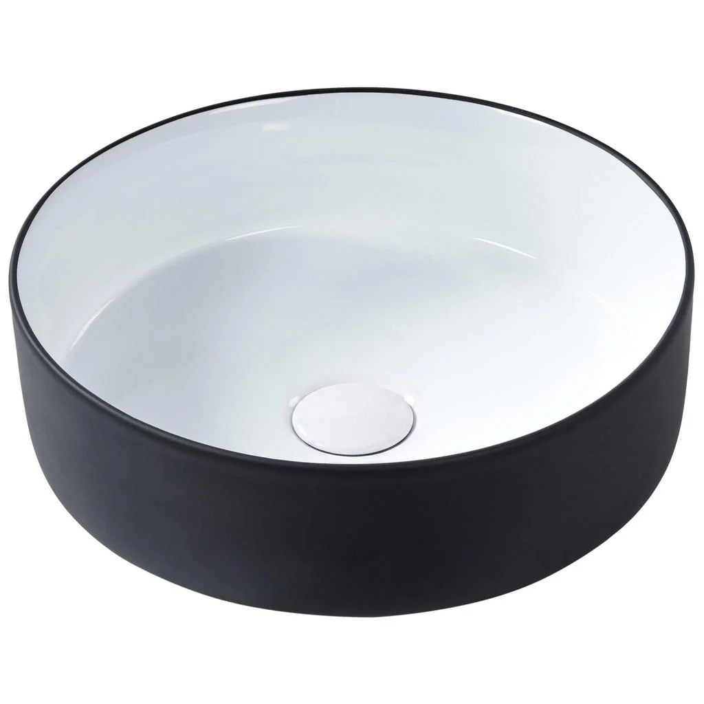 LAVOAR PE BLAT negru/alb 36 cm ceramică Calig LAVOAR PE BLAT negru/alb 36 cm ceramică Calig