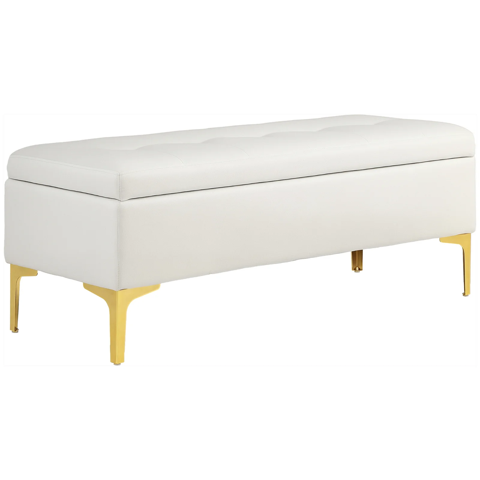 HOMCOM Bancă cu Spațiu de Depozitare, suportând până la 120kg, 120x44x44,5cm, Bej | Aosom Romania HOMCOM Bancă cu Spațiu de Depozitare, suportând până la 120kg, 120x44x44,5cm, Bej | Aosom Romania