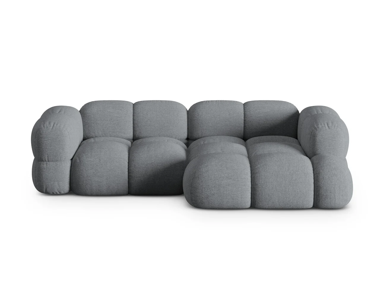 Coltar dreapta 3 locuri, Loretto, Cosmopolitan Design, 250x147x68 cm, tesatura structurata, gri Coltar dreapta 3 locuri, Loretto, Cosmopolitan Design, 250x147x68 cm, tesatura structurata, gri