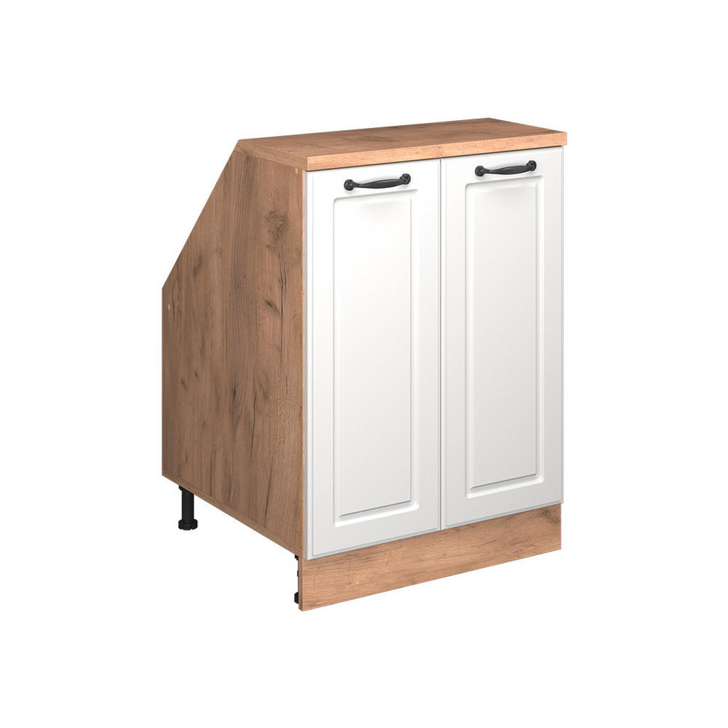 DULAP MANSARDĂ Rion Casă de țară albă 60x81.6 cm cu 2 uși, adâncime 60 cm DULAP MANSARDĂ Rion Casă de țară albă 60x81.6 cm cu 2 uși, adâncime 60 cm