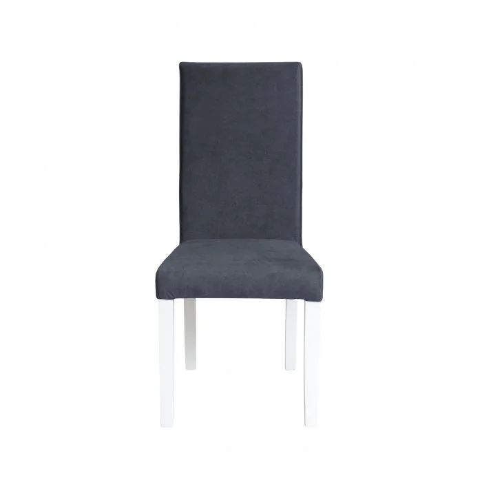 Scaun living TEO, picioare lemn alb, stofa z albastru, 46x60x98 cm Scaun living TEO, picioare lemn alb, stofa z albastru, 46x60x98 cm