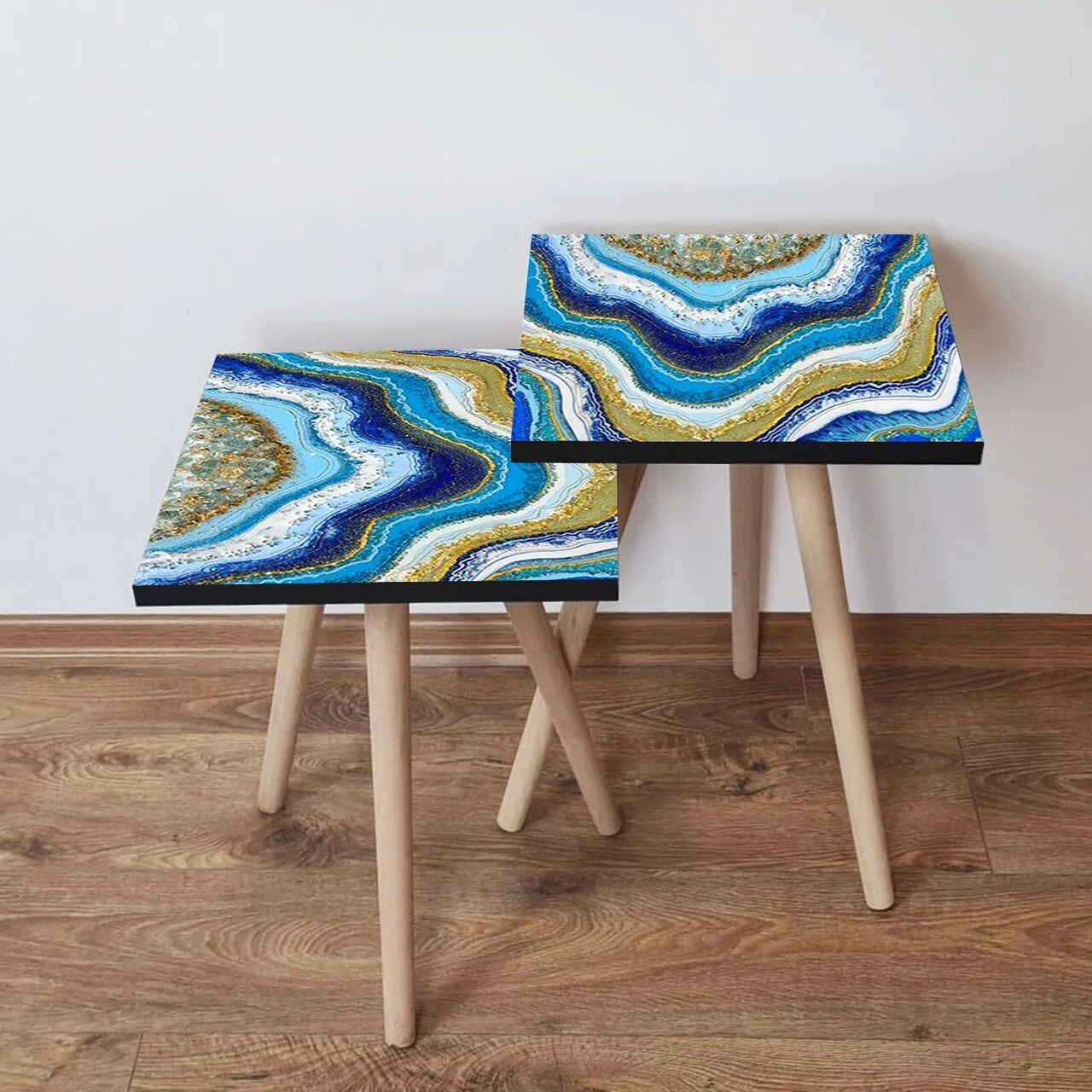 Set masute 2 piese, Hanah Home, 2Shp72, Multicolor Set masute 2 piese, Hanah Home, 2Shp72, Multicolor