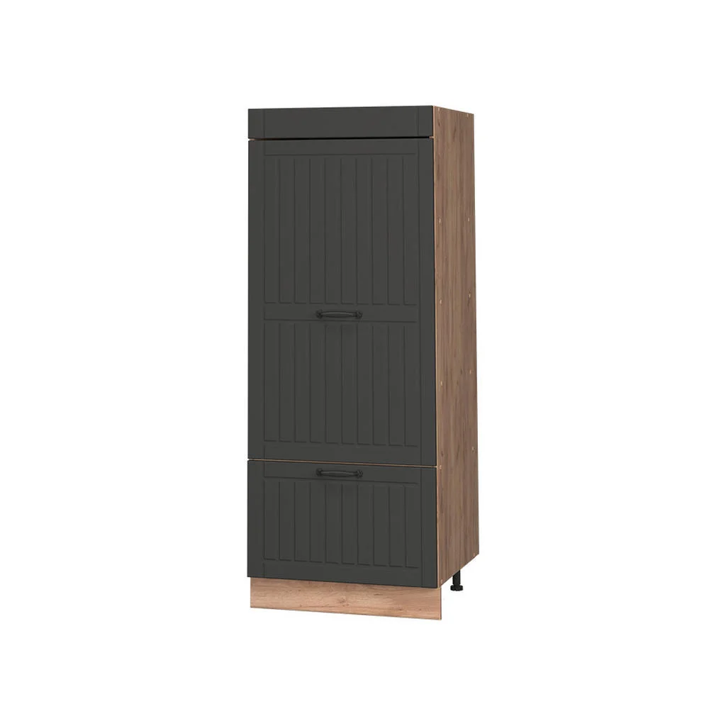 DULAP CĂMARĂ PENTRU BUCĂTĂRIE Fame-Line, Gri închis/Stejar auriu, 60 cm DULAP CĂMARĂ PENTRU BUCĂTĂRIE Fame-Line, Gri închis/Stejar auriu, 60 cm
