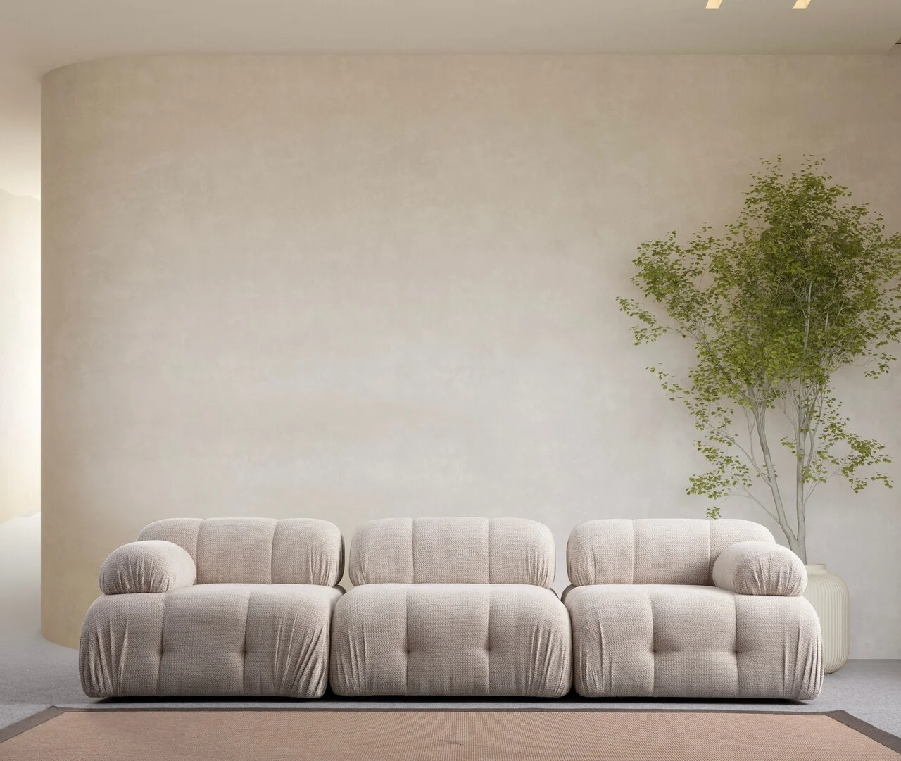 Canapea 3 locuri, Atelier del Sofa, 560ARE1551, Lemn de fag / PAL, Crem Canapea 3 locuri, Atelier del Sofa, 560ARE1551, Lemn de fag / PAL, Crem