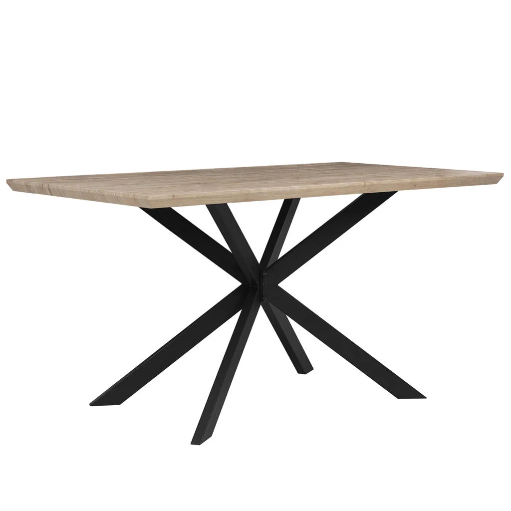 MASĂ DE BUCĂTĂRIE 140/80/75 cm maro deschisă, neagră dreptunghiulară Spectra MASĂ DE BUCĂTĂRIE 140/80/75 cm maro deschisă, neagră dreptunghiulară Spectra