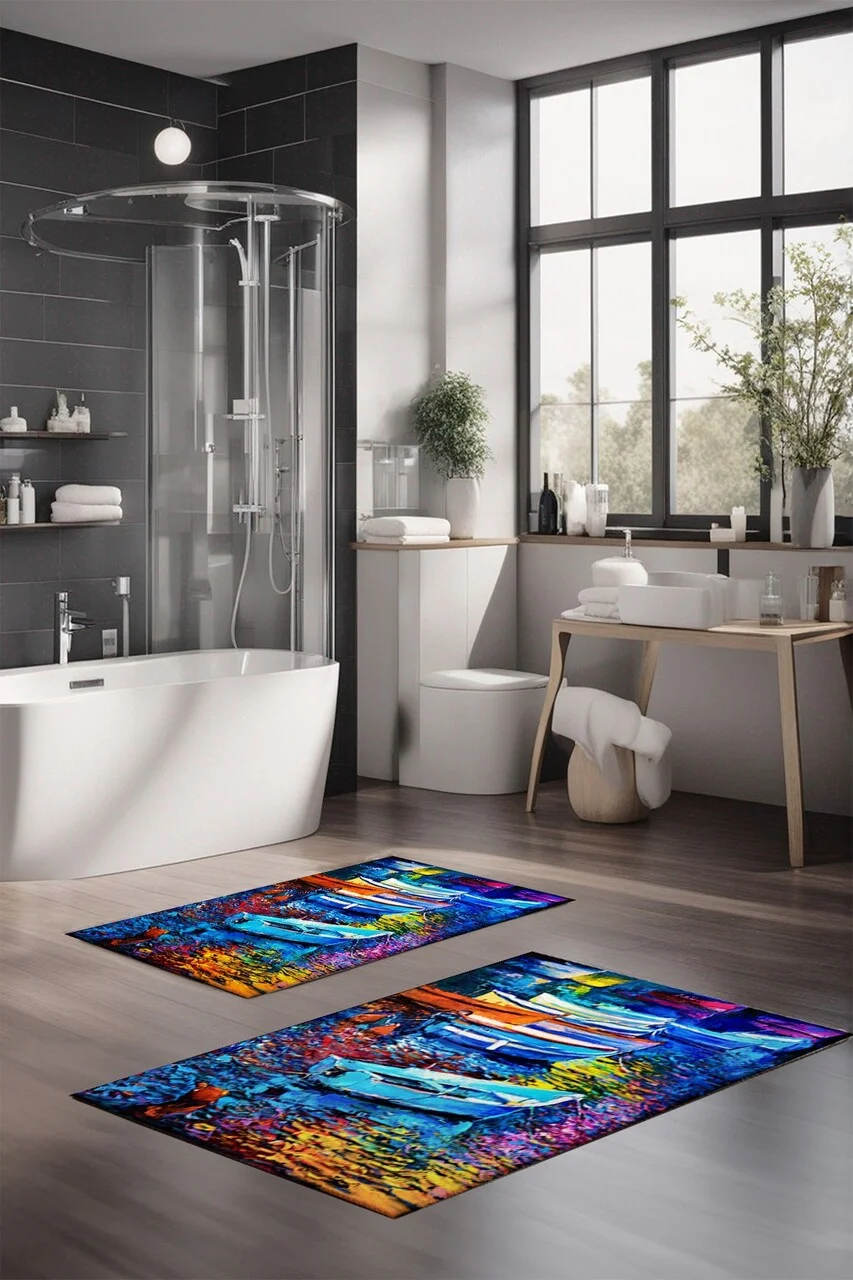 Set covorase de baie, L'essentiel Maison, CT-5141, Multicolor Set covorase de baie, L'essentiel Maison, CT-5141, Multicolor