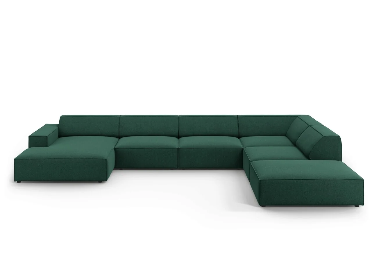 Coltar panoramic dreapta 7 locuri, Jodie, Micadoni Home, BL, 364x262x70 cm, poliester, verde Coltar panoramic dreapta 7 locuri, Jodie, Micadoni Home, BL, 364x262x70 cm, poliester, verde