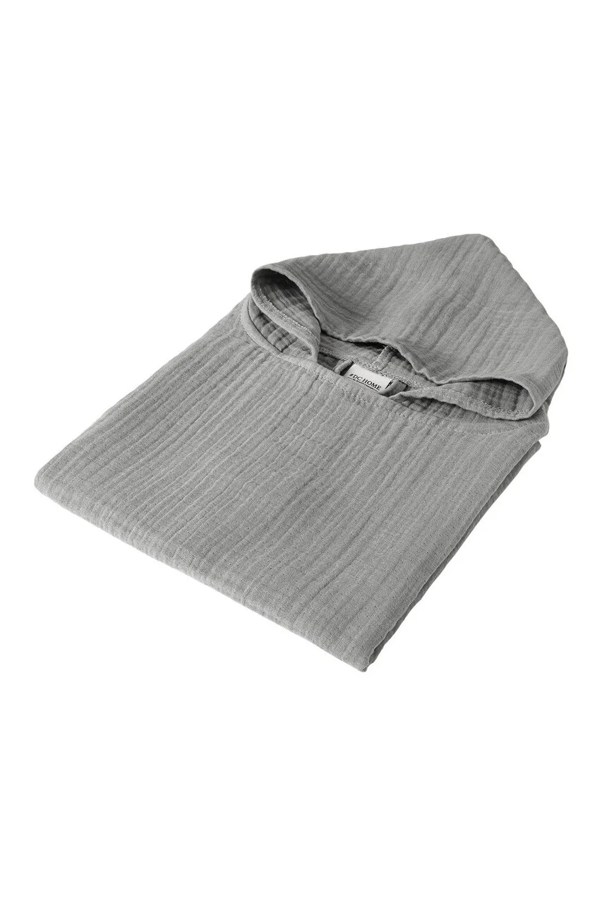 Poncho pentru copii, L'essentiel Maison, Juno, 74x80 cm, Bumbac, Gri