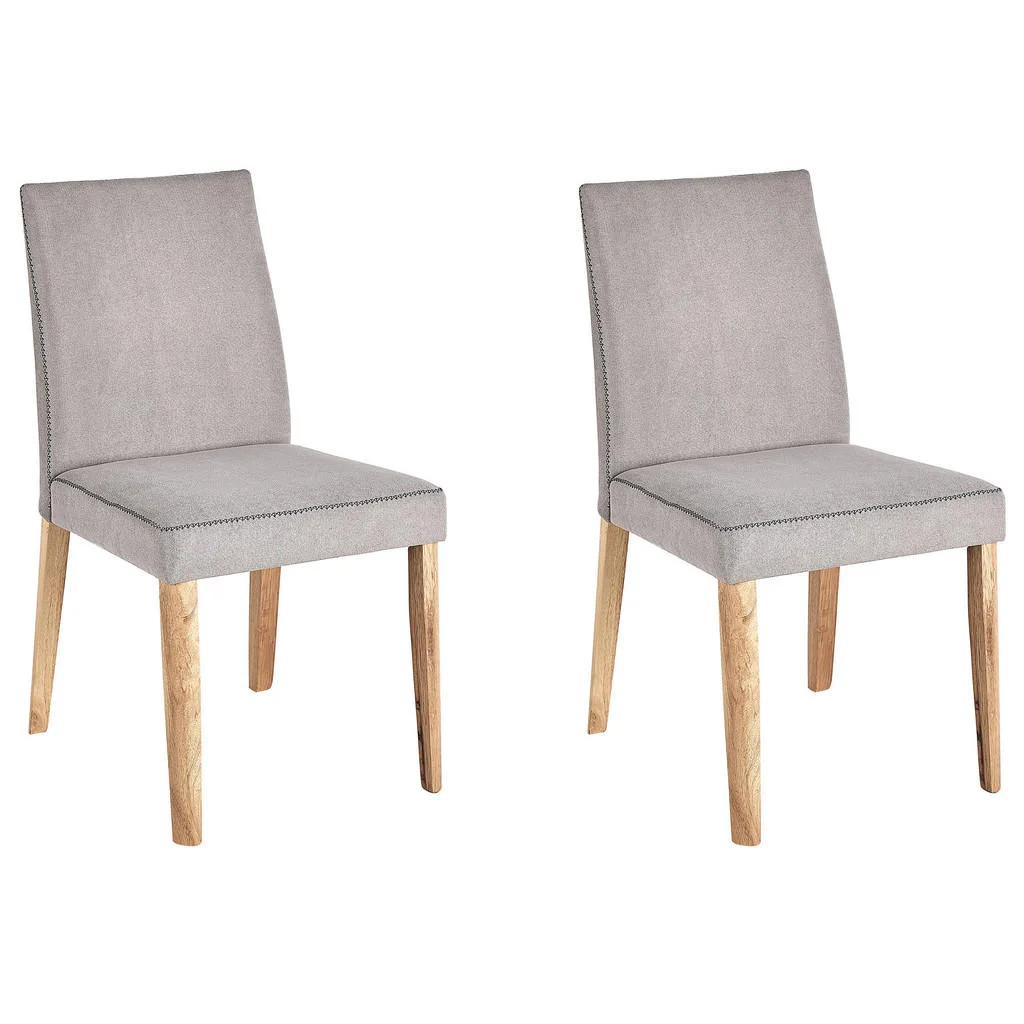 SCAUN DE BUCĂTĂRIE set de 2 tapițerie gri Phola SCAUN DE BUCĂTĂRIE set de 2 tapițerie gri Phola