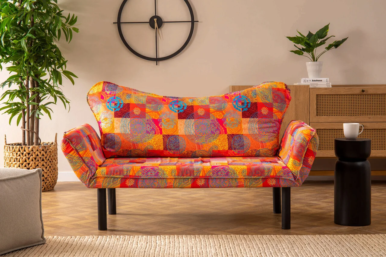 Canapea extensibila 2 locuri, Atelier del Sofa, 859FTN2701, Multicolor Canapea extensibila 2 locuri, Atelier del Sofa, 859FTN2701, Multicolor
