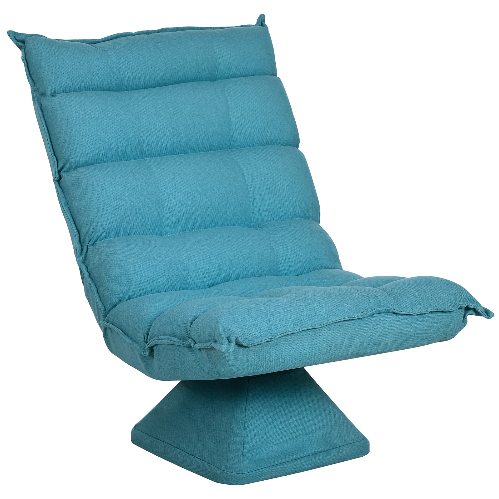 HOMCOM Fotoliu de Podea Relaxant Rotativ 360° cu Spătar Reglabil în 5 Poziții, 62x70x95 cm, Albastru | Aosom Romania HOMCOM Fotoliu de Podea Relaxant Rotativ 360° cu Spătar Reglabil în 5 Poziții, 62x70x95 cm, Albastru | Aosom Romania